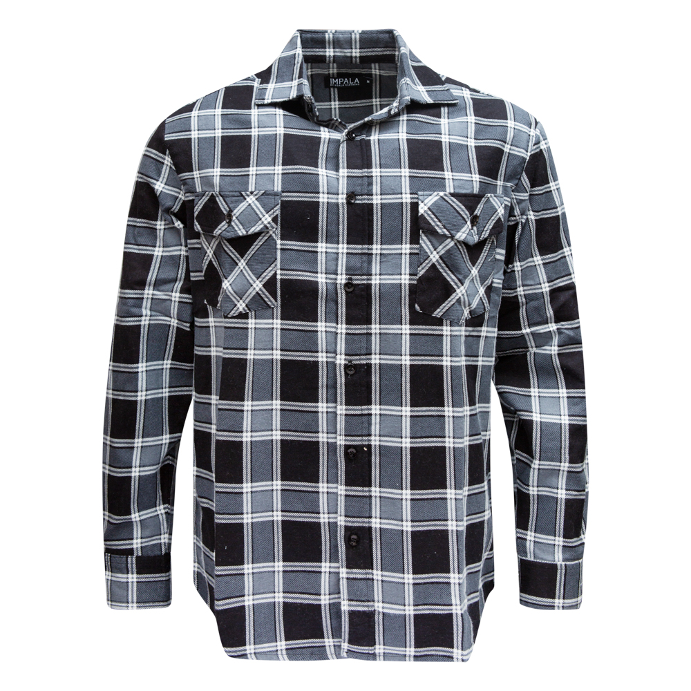 Brushed Cotton Flannelette Shirt Full Button