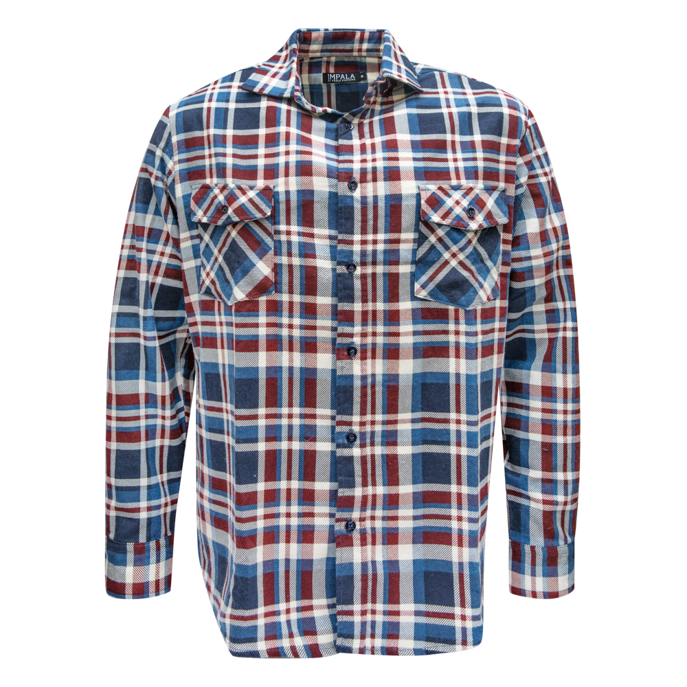 Brushed Cotton Flannelette Shirt Full Button