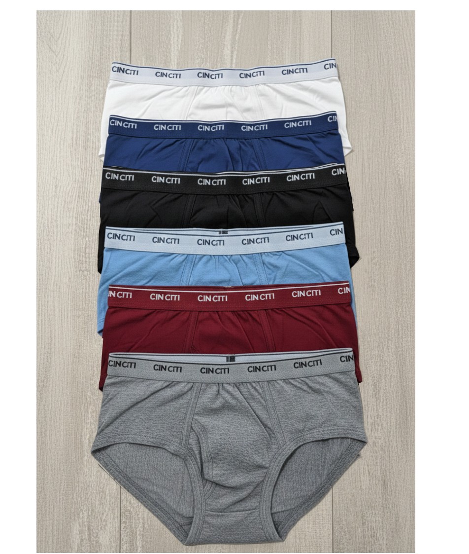 Men's Cotton Y Front Briefs in 6 Pack